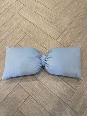 Light Blue Knot Bolster Pillow - Home Bedding